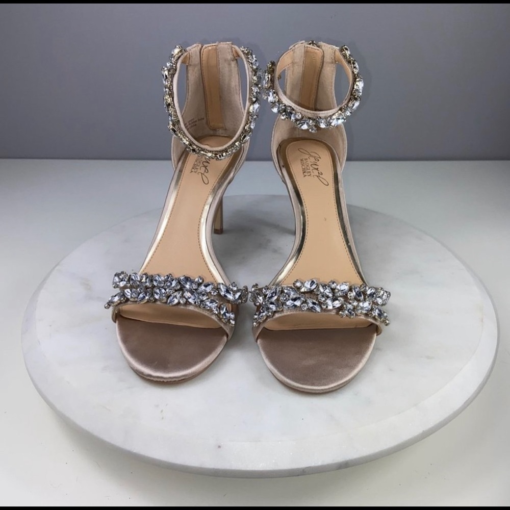 1200 jewel badgley Mischa Caroline ankle strap evening sandals